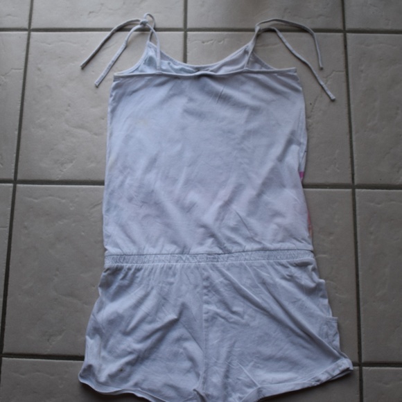 H&M White Beach Swim Suit Cover Up Romper - Picture 4 of 6